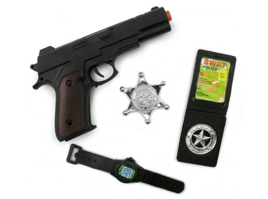 Набор полицейского ( 4 предмета ) купить в интернет магазине подарков ПраздникШоп