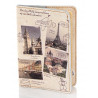 Кожаная обложка на паспорт Города Европы