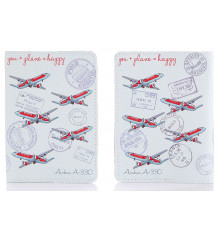 Шкіряна обкладинка на паспорт You + Plane Happy купить в интернет магазине подарков ПраздникШоп
