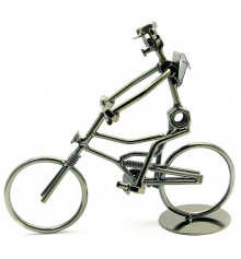 Техно-арт статуетка "Велосипедист" купить в интернет магазине подарков ПраздникШоп