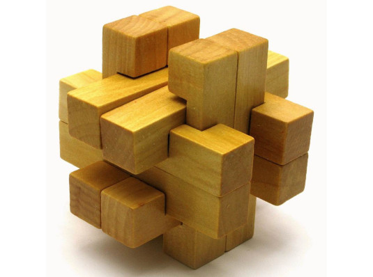 Головоломка деревянная "Куб" большой купить в интернет магазине подарков ПраздникШоп