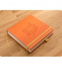 Кук-бук для записи рецептов в обложке "Оранжевый с желтым" купить в интернет магазине подарков ПраздникШоп