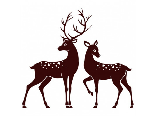 Виниловая наклейка Deer купить в интернет магазине подарков ПраздникШоп