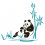 Виниловая наклейка Panda купить в интернет магазине подарков ПраздникШоп