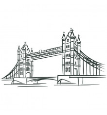 Виниловая наклейка London Bridge купить в интернет магазине подарков ПраздникШоп