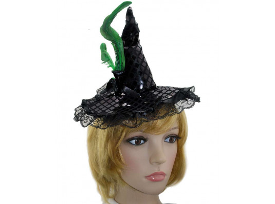 Шляпа ведьмочки на обруче купить в интернет магазине подарков ПраздникШоп