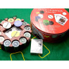 Покерный набор 2 колоды карт + 240 фишек + сукно