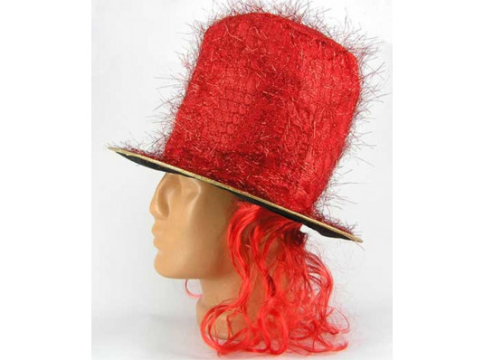 Шляпа "Цилиндр с париком" купить в интернет магазине подарков ПраздникШоп