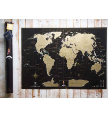 Скретч карта мира My Map Black Edition купить в интернет магазине подарков ПраздникШоп