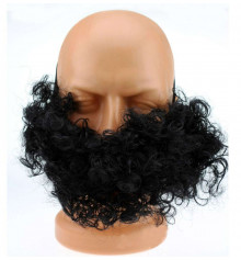 Борода с усами черная купить в интернет магазине подарков ПраздникШоп