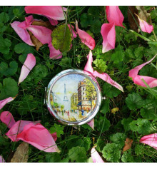 Кишеньковий дзеркало "Париж" купить в интернет магазине подарков ПраздникШоп