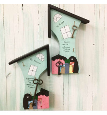 Ключниця настінна "Будиночок щастя і гармонії дружної родини" купить в интернет магазине подарков ПраздникШоп