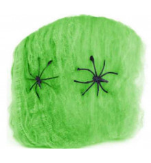 Паутина зеленая с пауками купить в интернет магазине подарков ПраздникШоп