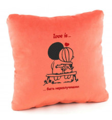 Подушка «Любов ... це бути нерозлучними», 4 кольори купить в интернет магазине подарков ПраздникШоп