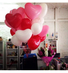Шарик с гелием "Сердце" 25 см. купить в интернет магазине подарков ПраздникШоп