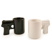Чашка - пистолет - комплект 2 шт. купить в интернет магазине подарков ПраздникШоп