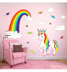 Наклейка детская "Unicorn" купить в интернет магазине подарков ПраздникШоп