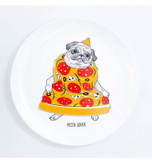 Тарелка "Pizza lover" купить в интернет магазине подарков ПраздникШоп