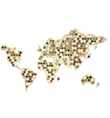 Пивная карта мира на стену купить в интернет магазине подарков ПраздникШоп