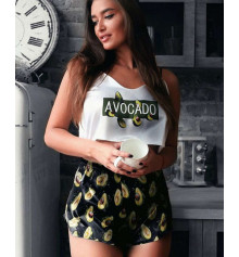 Шёлковая пижама "Avocado" купить в интернет магазине подарков ПраздникШоп