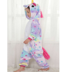 Детская пижама-кигуруми "Единорог и звезды", 130 см купить в интернет магазине подарков ПраздникШоп