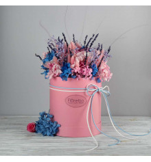 Букет з стабілізованих квітів "Чарівність Провансу", 30х35 см. купить в интернет магазине подарков ПраздникШоп