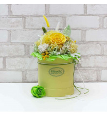 Букет из стабилизированных цветов "Под солнцем Тосканы", 20х25 см. купить в интернет магазине подарков ПраздникШоп