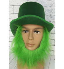 Капелюх Лепрекона із зеленою бородою купить в интернет магазине подарков ПраздникШоп