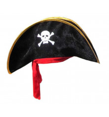 Капелюх Пірата з червоною пов'язкою купить в интернет магазине подарков ПраздникШоп