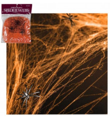 Павутина помаранчева з павуками купить в интернет магазине подарков ПраздникШоп