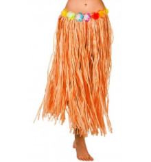 Гавайська спідниця, помаранчева (75 см) купить в интернет магазине подарков ПраздникШоп