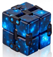 Кубик антистресс Infinity Cube космос (синий) купить в интернет магазине подарков ПраздникШоп