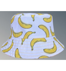 Панама хлопковая двусторонняя "Bananas" купить в интернет магазине подарков ПраздникШоп