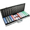 Покерный набор в алюминиевом кейсе (2 колоды карт + 500 фишек)