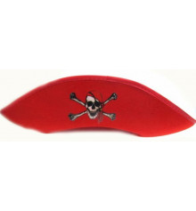 Треуголка пирата красная купить в интернет магазине подарков ПраздникШоп