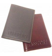 Кожаная обложка на паспорт с тиснением купить в интернет магазине подарков ПраздникШоп