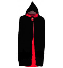 Плащ черный с красной подкладкой 100 см купить в интернет магазине подарков ПраздникШоп